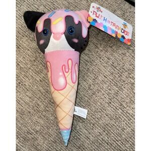 Plush Paradise Kitty Cat Ice cream Cone‎ Plush Toy 8" Toy Factory NEW